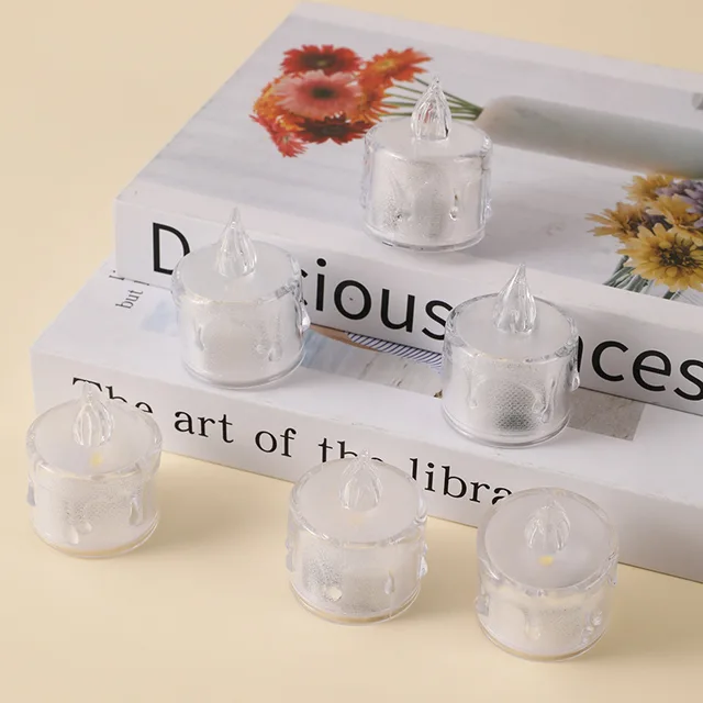 Smoke & Flameless Crystal Candle (set of 6)