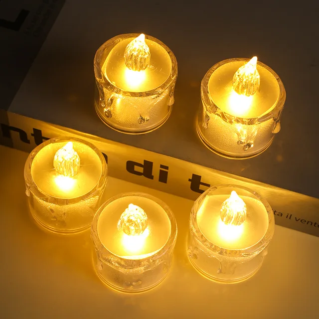 Smoke & Flameless Crystal Candle (set of 6)