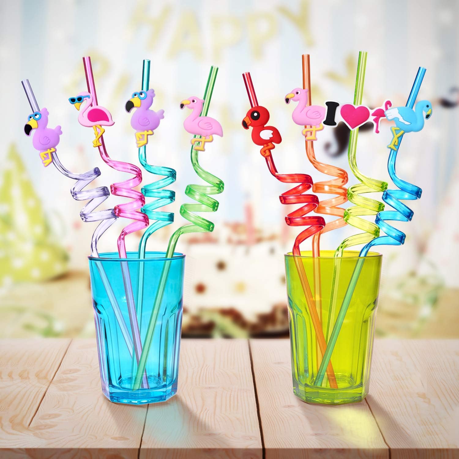 Reusable Curly Straws (4pcs)