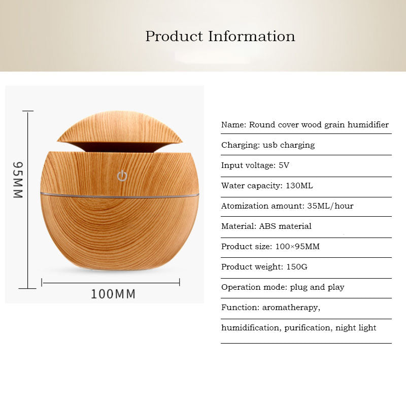 Wooden Aroma Diffuser Humidifier