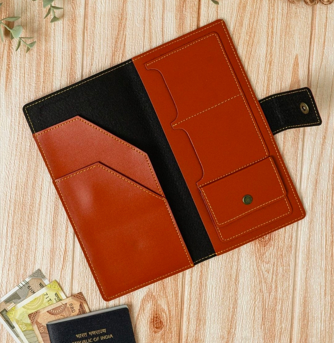 Unisex Travel Card & Passport Wallet