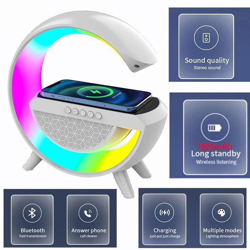 G Speaker LED Light With Wireless Charger