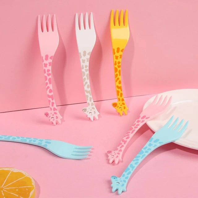 Happy Giraffe Fruit Forks