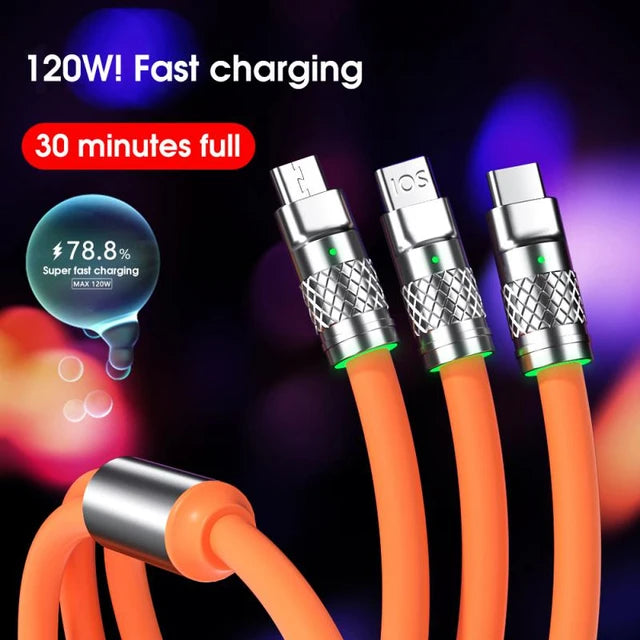 3 in 1 Fast  Charging Data Cable