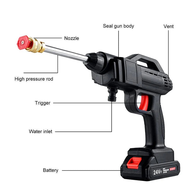 Cordless High Pressure Water Spray Gun