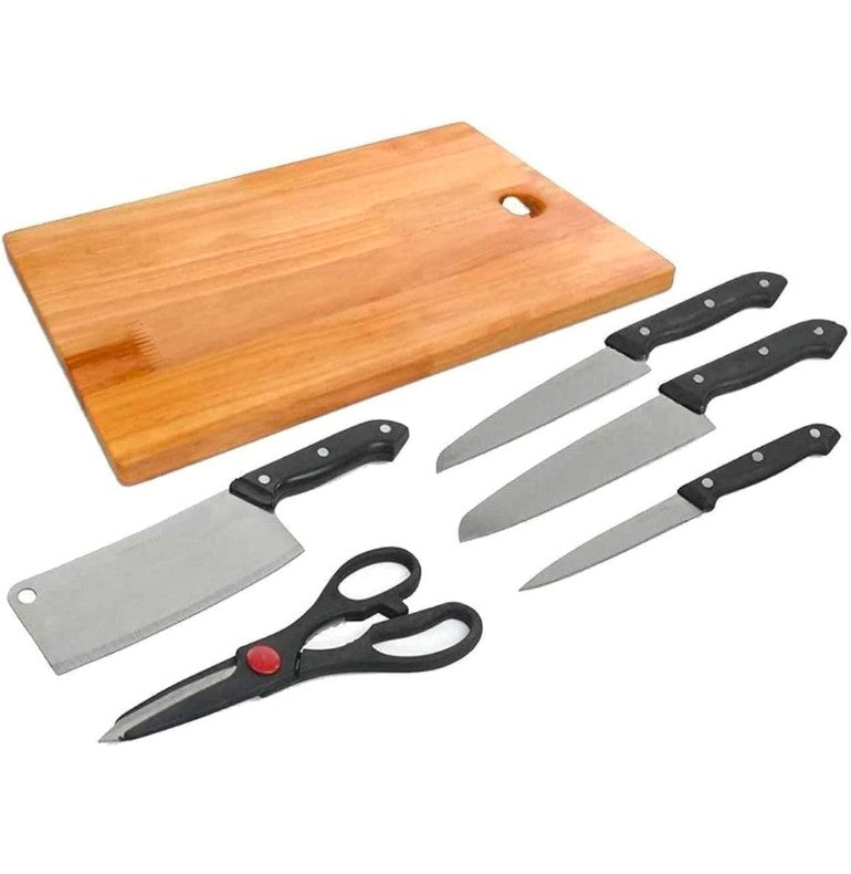 Kitchen Knife Set With Chopping Board