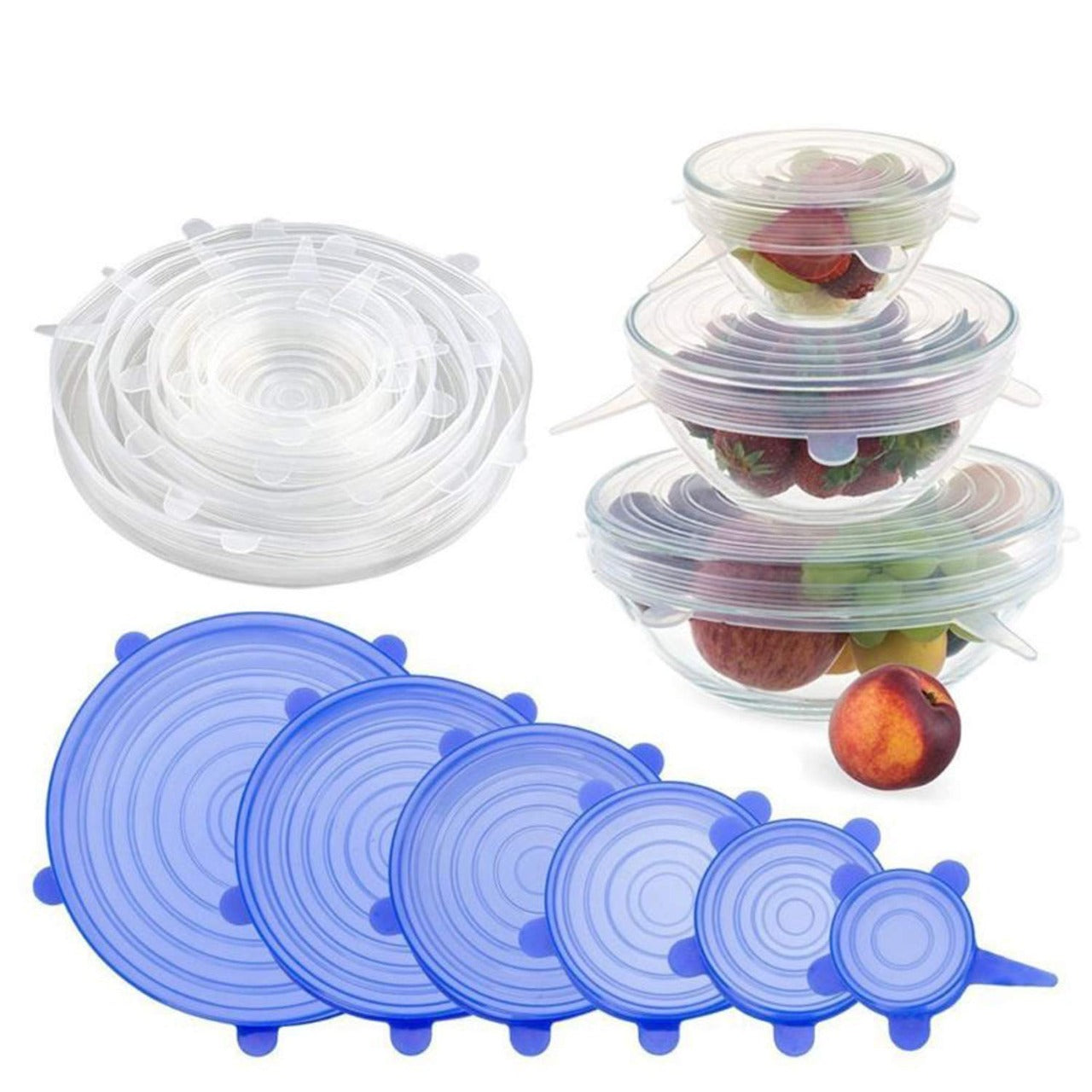 Silicone Stretch Lids(6pcs)