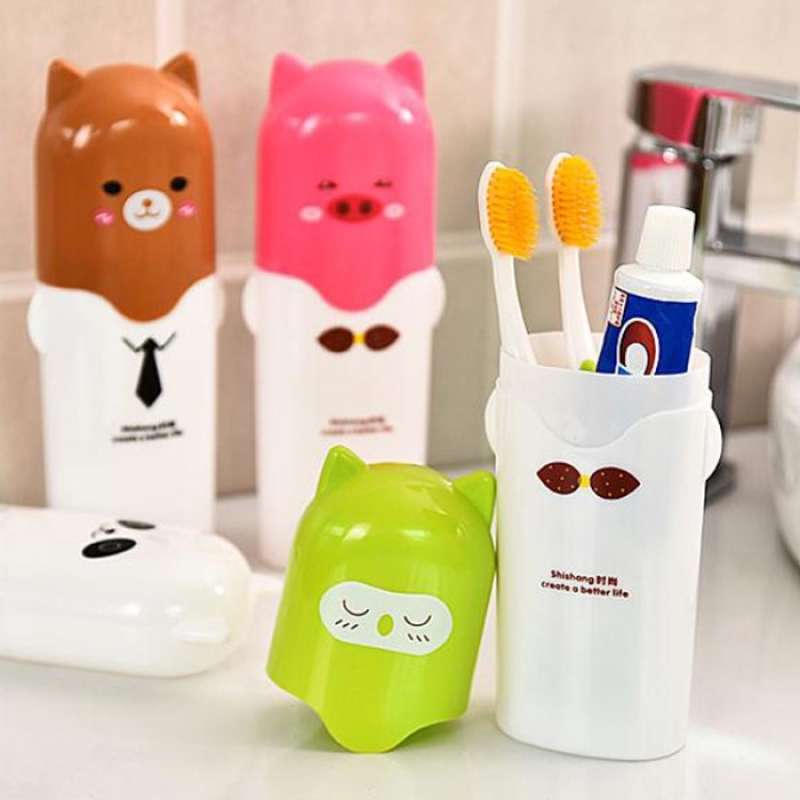 Cartoon Toothbrush Holder ( set of 2)